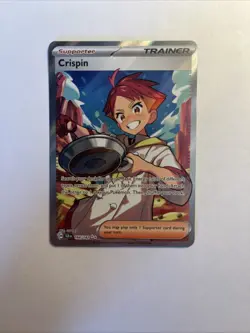 PokÃ©mon Card Full Art Crispin Trainer 164/142 Stellar Crown - Image 1