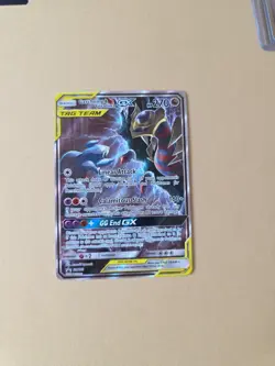 PokÃ©mon Garchomp & Giratina GX Full Art Holo Promo Card SM193 - Image 1