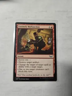 Untimely Malfunction 161 NM NF Uncommon MTG Duskmourn: House of Horror Magic - Image 1