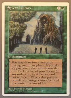 Sylvan Library - MTG - 4th Edition - Magic: The Gathering - Image 1
