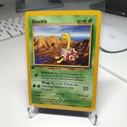 Pokemon card Shuckle 1st Edition 72/111 Neo Genesis Near Mint - Image 1