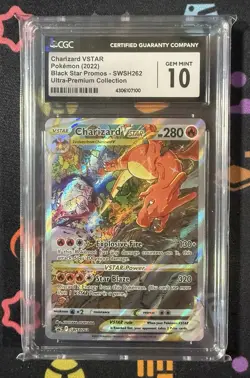 CGC 10 GEM MINT Charizard VSTAR SWSH262 FULL ART PROMO SWSH 262 Pokemon Card 230 - Image 1