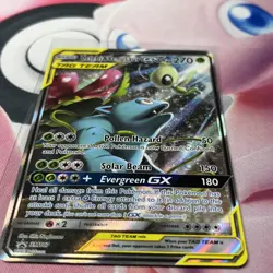 Celebi & Venusaur GX SM167 - Sun & Moon Tag Team Promo Alt Art Pokemon TCG NM/M  - Image 2