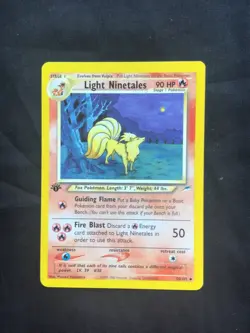 Pokemon Cards: Neo Destiny 1st Edition Uncommon: Light Ninetales 50/105 - Image 1
