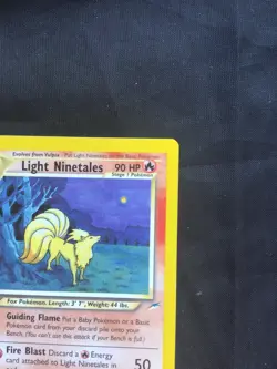 Pokemon Cards: Neo Destiny 1st Edition Uncommon: Light Ninetales 50/105 - Image 3