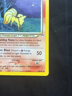 Pokemon Cards: Neo Destiny 1st Edition Uncommon: Light Ninetales 50/105 - Image 4