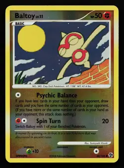 Baltoy 60/106 Reverse Holo Great Encounters Pokémon Card - Image 3