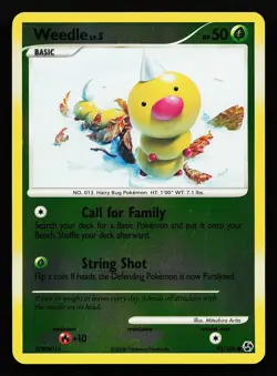 Weedle 93/106 Reverse Holo Great Encounters Pokémon Card - Image 1