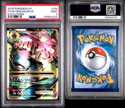 POKEMON PSA 9 M VENUSAUR EX FULL ART 100/108 EVOLUTIONS ENGLISH 2016! - Image 6