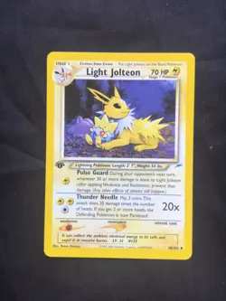 Pokemon Cards: Neo Destiny 1st Edition Uncommon: Light Jolteon 48/105 - Image 11
