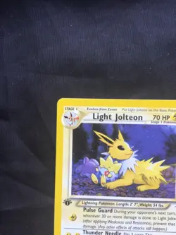 Pokemon Cards: Neo Destiny 1st Edition Uncommon: Light Jolteon 48/105 - Image 2