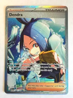 Pokemon Paldea Evolved - DENDRA - SPECIAL ILLUSTRATION RARE - 266/193 - NM/M - Image 1