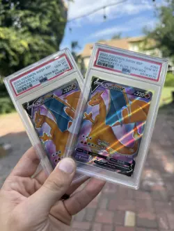 2x PSA 10 GEM MINT 2020 Pokemon Charizard V Champions Path ETB SEQUENTIAL - Image 3