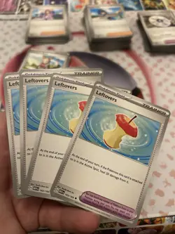 Leftovers 163/165 Pokemon Card 151 Trainer Playset ×4 Scarlet & Violet Tool - Image 1