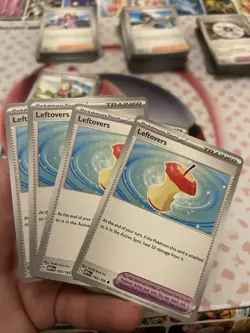 Leftovers 163/165 Pokemon Card 151 Trainer Playset ×4 Scarlet & Violet Tool - Image 2