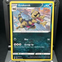 Krokorok - 079/159 - Pokémon Crown Zenith 2023 - Uncommon Card NM - Image 1