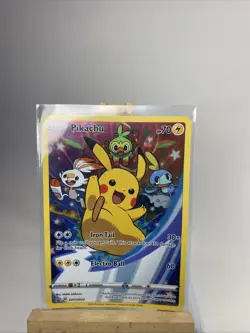Pokémon TCG Pikachu SWSH Black Star Promo SWSH020 Holo Promo Near Mint - Image 1