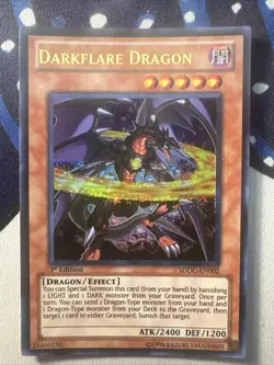 Darkflare Dragon SDDC-EN002 Dragons Collide 1st Edition - Image 1