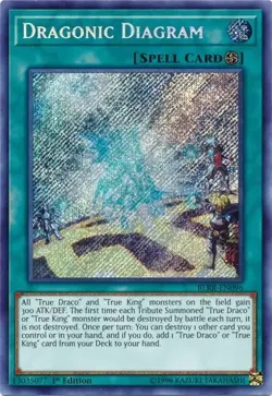 Yugioh! LP Dragonic Diagram - BLRR-EN096 - Secret Rare - 1st Edition Lightly Pla - Image 1