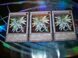 3x Stardust Sifr Divine Dragon 1st Edition Secret Rare BLMM-EN151 Yu-Gi-Oh - Image 2