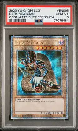 2023 YU-GI-OH! LC01-LEGEND COLL: 25TH ANV ED #EN005 DARK MAGICIAN PSA 10 - Image 1