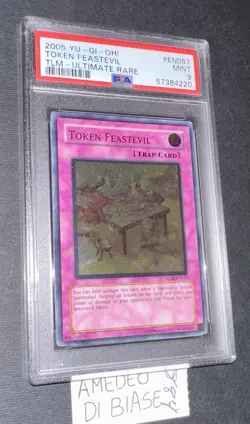 YU GI OH PSA 9 TOKEN FEASTEVIL TLM-EN057 ULTIMATE RARE ENGLISH 2005! - Image 10