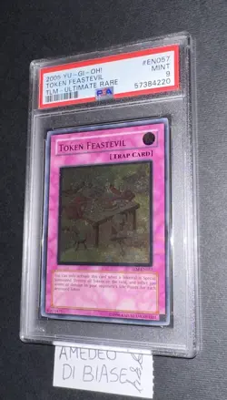 YU GI OH PSA 9 TOKEN FEASTEVIL TLM-EN057 ULTIMATE RARE ENGLISH 2005! - Image 11