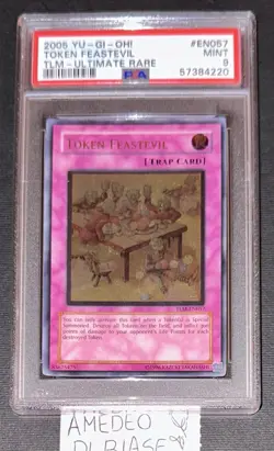 YU GI OH PSA 9 TOKEN FEASTEVIL TLM-EN057 ULTIMATE RARE ENGLISH 2005! - Image 8