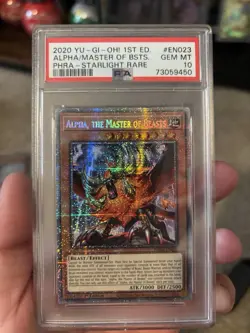 Yu-Gi-Oh TCG Alpha the Master of Beasts 1st Ed Starlight Rare PHRA-EN023 PSA 10 - Image 1