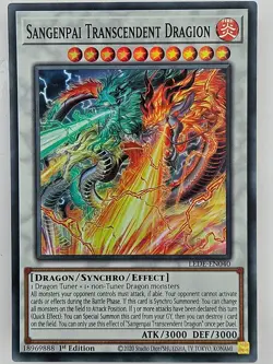 ㊙️ Yu Gi Oh - LEDE-EN040 Sagenpai Transcendent Dragion - Super Rare - Image 1