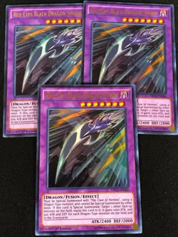 Yugioh Red-Eyes Black Dragon Sword DRL3-EN066 1ST ULTRA x3 (NM) - Image 1