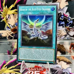 Yugioh Roar of the Blue-Eyed Dragons SDWD-EN019 Super Rare 1st Ed Near Mint - Image 1