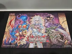 YUGIOH! Official Bakura Immortal Destiny Exclusive Win-A-Mat Playmat SIGNED VA - Image 1