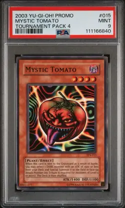 2003 Yu-Gi-Oh! Mystic Tomato Tournament Pack 4 TP4 Common PSA 9 - Image 1