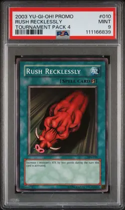 2003 Yu-Gi-Oh! Rush Recklessly Tournament Pack 4 TP4 Common PSA 9 - Image 1