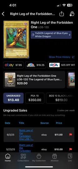 Yu-Gi-Oh! Right Leg Of The Forbidden One LOB-120 - Legend Of Blue eyes - Image 5