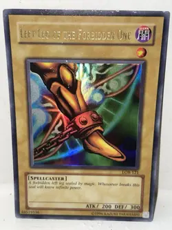 Exodia Left Leg of The Forbidden One Ultra Rare LOB-121  💥LIGHT PLAY💥Yu-Gi-Oh! - Image 1