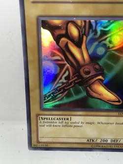 Exodia Left Leg of The Forbidden One Ultra Rare LOB-121  💥LIGHT PLAY💥Yu-Gi-Oh! - Image 4