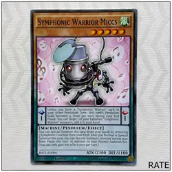 Symphonic Warrior Miccs - RATE-EN096 - Common 1st Edition Yugioh - Image 2