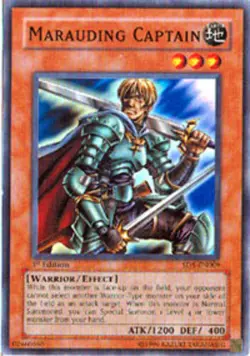 Yugioh! HP Marauding Captain - SD5-EN009 - Common - 1st Edition Heavily Played, - Image 1
