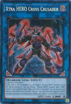 Yugioh! Xtra HERO Cross Crusader - RA04-EN076 - Secret Rare - 1st Edition Near M - Image 2