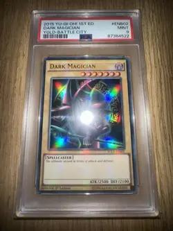 Yugioh! PSA 9 Dark Magician YGLD-ENB02 1st Edition Battle City - Image 2