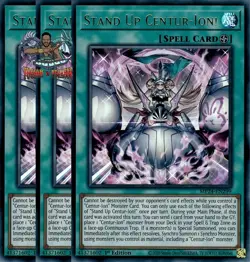 Yugioh! 3x Stand Up Centur-Ion! MP24-EN299 Ultra Rare 1st Ed NM - Image 1