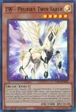 Yugioh! ZW - Pegasus Twin Saber - MP22-EN057 - Super Rare - 1st Edition NM - Image 2