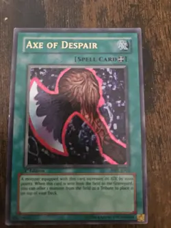 Yu-Gi-Oh Card - Axe of Despair - Ultra Rare - SRL-E002 - 1st Edition - Image 3