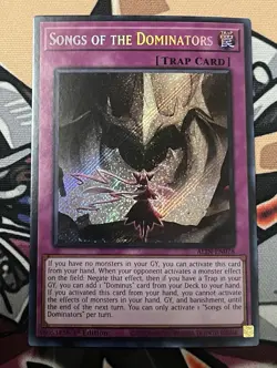 Yugioh Songs Of The Dominators ALIN-EN078 1st Edition Secret Rare NM  - Image 1