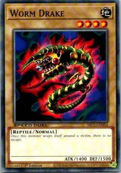 Worm Drake #SBC1-ENH04 Yugioh Near Mint or Better - Image 1