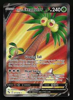 Alolan Exeggutor V 071/078 Ultra Rare Pokemon GO PokÃ©mon Card - Image 1