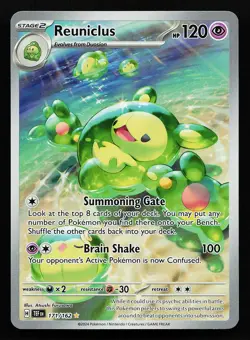 Reuniclus 171/162 Illustration Rare Temporal Forces PokÃ©mon Card - Image 1
