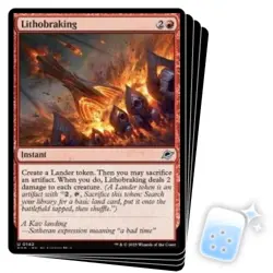 PRESALE LITHOBRAKING X4 Edge Of Eternities EOE Magic MTG MINT CARD - Image 1